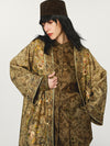 INTO THE EAST 25 Autumn/Winter Moss Green Dark Pattern Print Linen Shirt/Straight Pants ITE-E1DGAW004GR21SH-LV Top